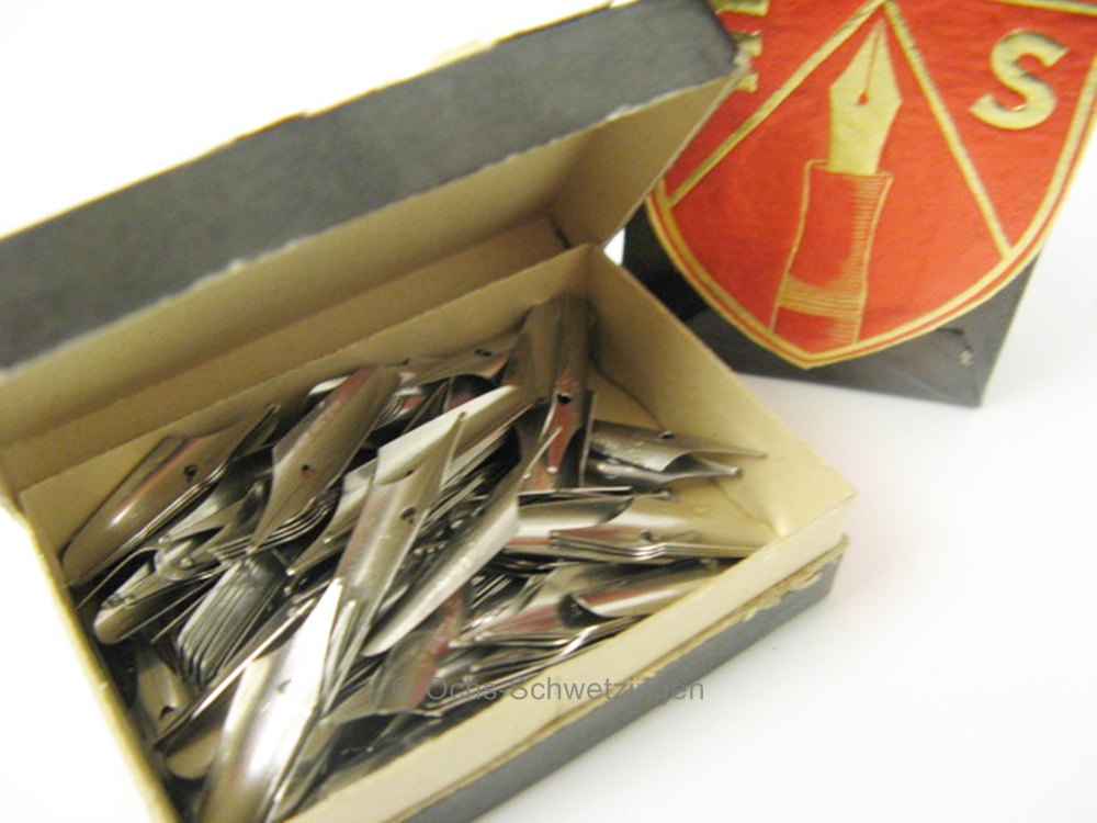 144 Schreibfedern ES-PA-DA in Box um 1940