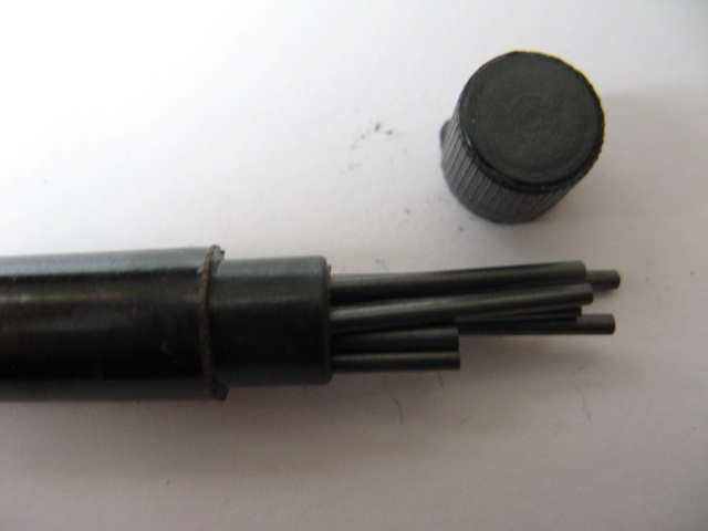 Bleistift Minen 1,18mm für historische Modelle - schwarz