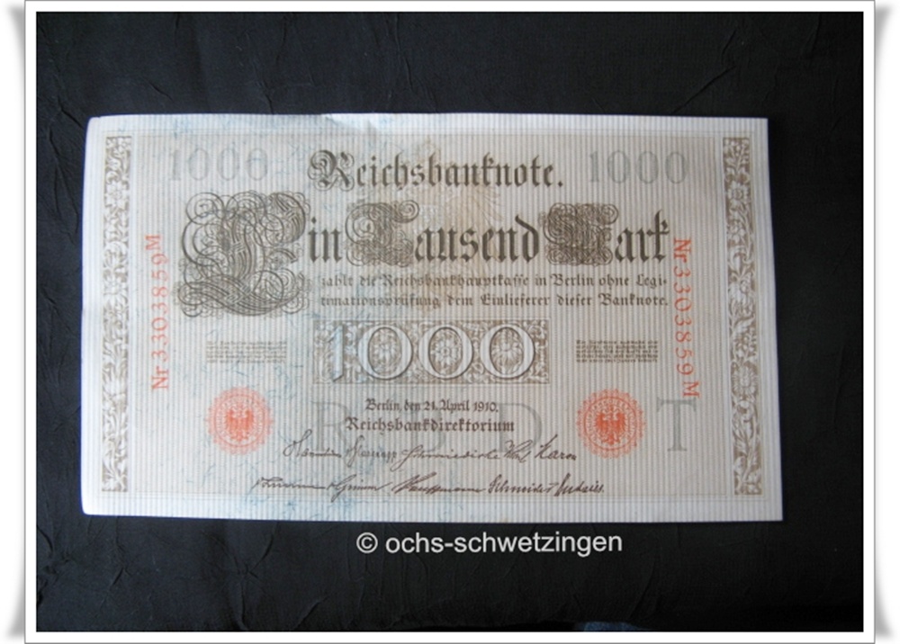 Banknote Germany 1000 Mark 1910 (P-44 - 11/1)