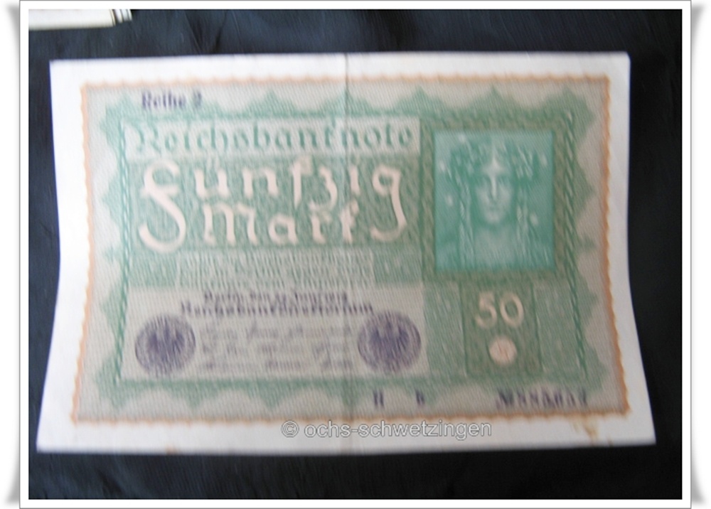 Banknote Germany 50 Mark 1919 (P-66 - 13/3)