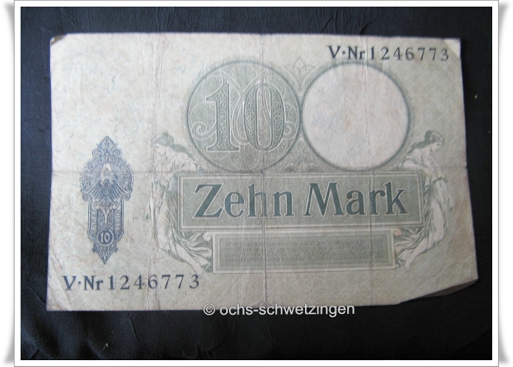 Banknote Germany 10 Mark 1906 (P-9 - 22/1)