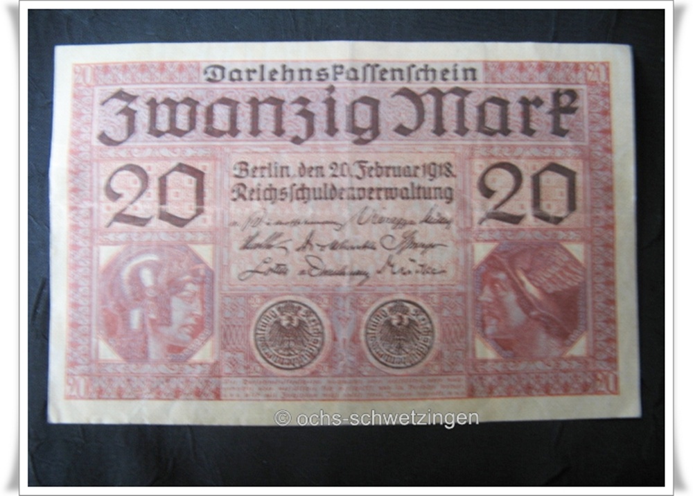 Banknote Germany 20 Mark 1918 (P-57 - 24)