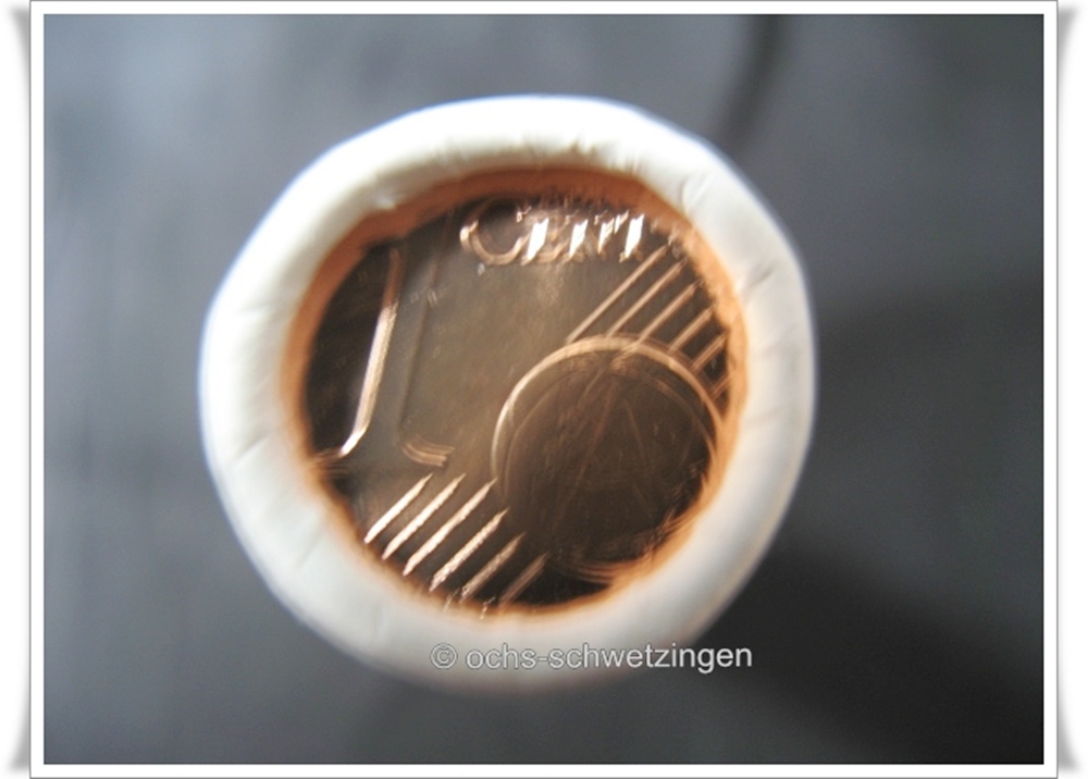 Euro Münze 1 cent ganze ROLLE - Griechenland 2002 (8)