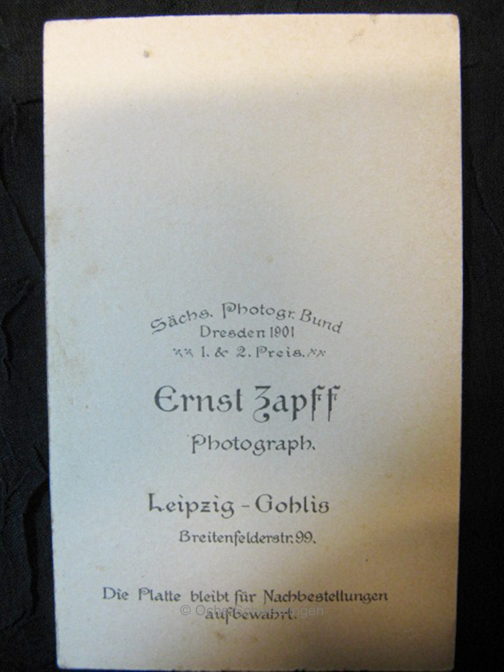 CDV Foto   UNIFORM & SÄBEL - Original um 1901 (12)
