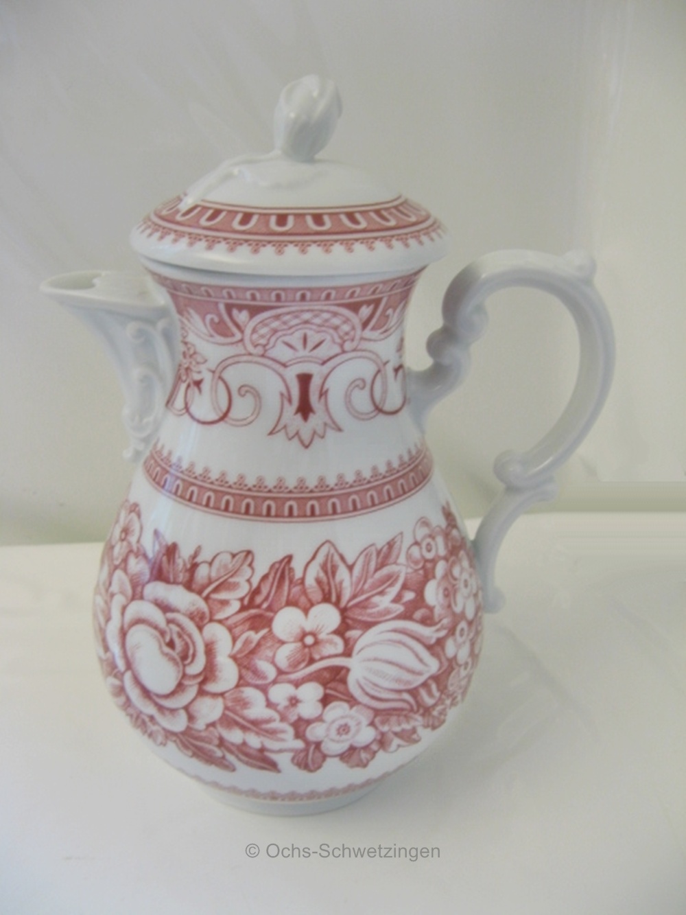 Hutschenreuther Windsor Rot Kaffeekanne ca.24 cm x 9 cm