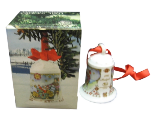 Hutschenreuther Weihnachts-Glocke Porzelan-Glocke 1991