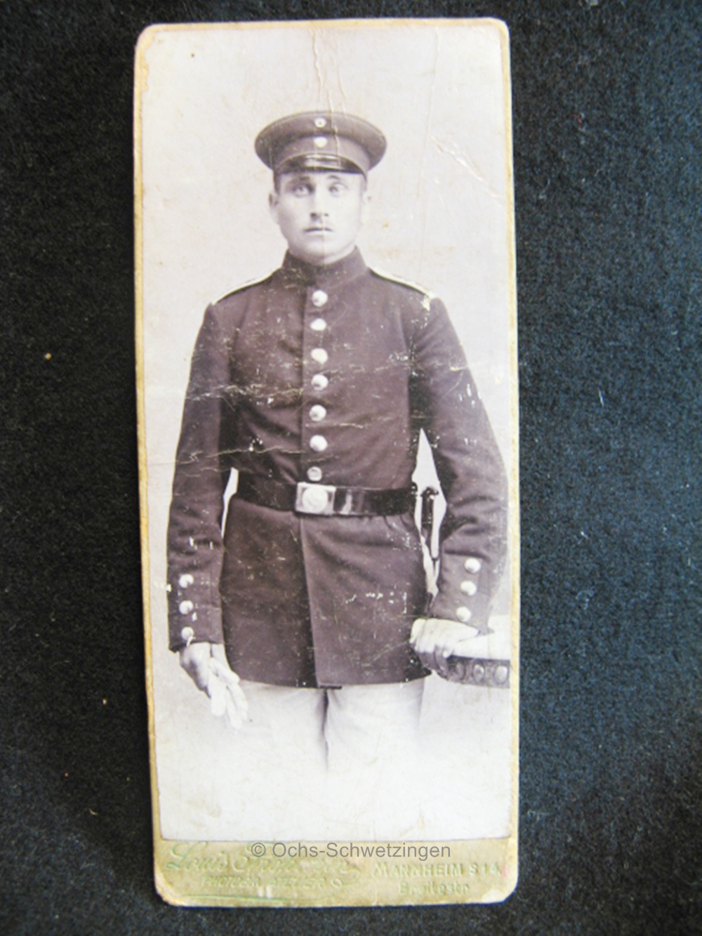 CDV Foto  Uniform  - Original um 1899 (A01)