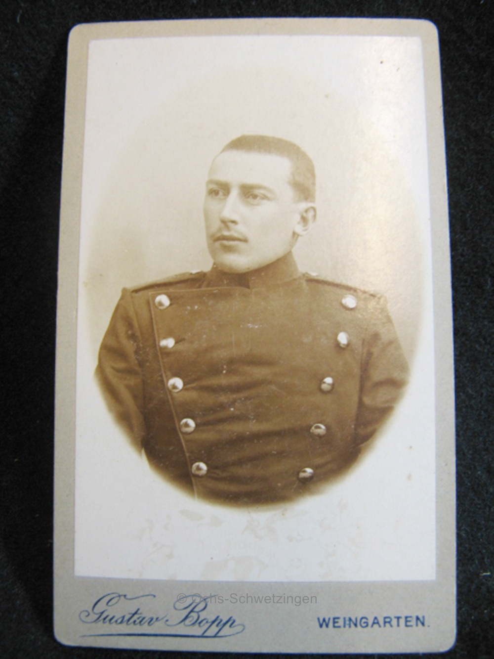CDV Foto  Uniform  - Original um 1899 (A04)