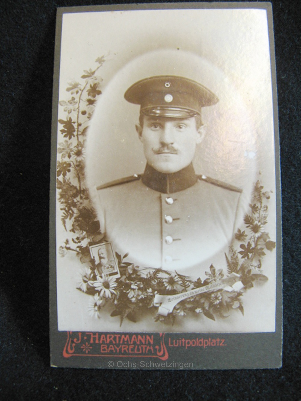 CDV Foto  Uniform  - Original um 1899 (A08)
