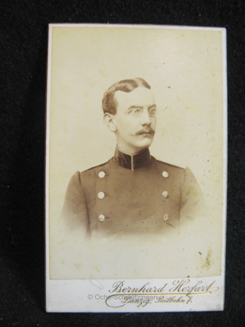 CDV Foto  Uniform  - Original um 1899 (A09)