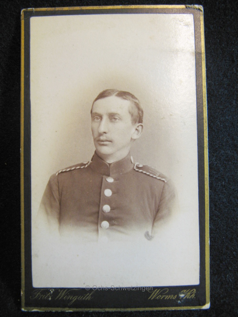 CDV Foto  Uniform  - Original um 1899 (A12)
