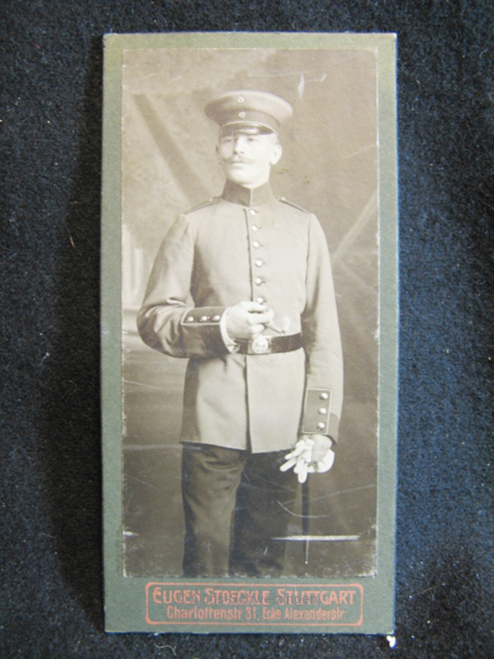 CDV Foto  Uniform  - Original um 1899 (A15)