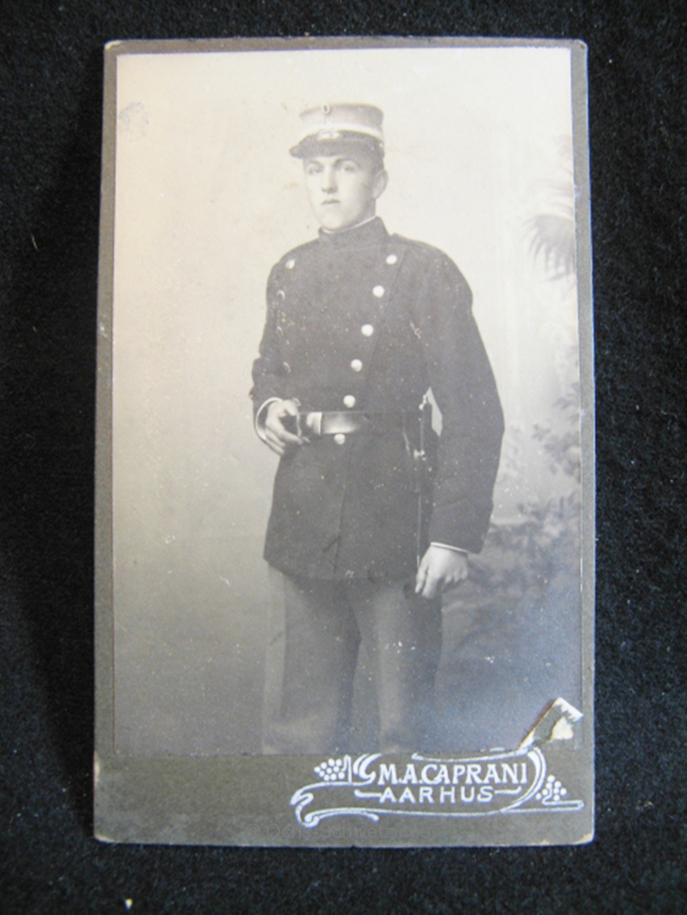CDV Foto  Uniform  - Original um 1899 (A19)