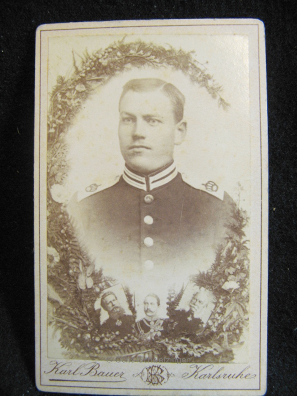 CDV Foto  Uniform  - Original um 1899 (A20)