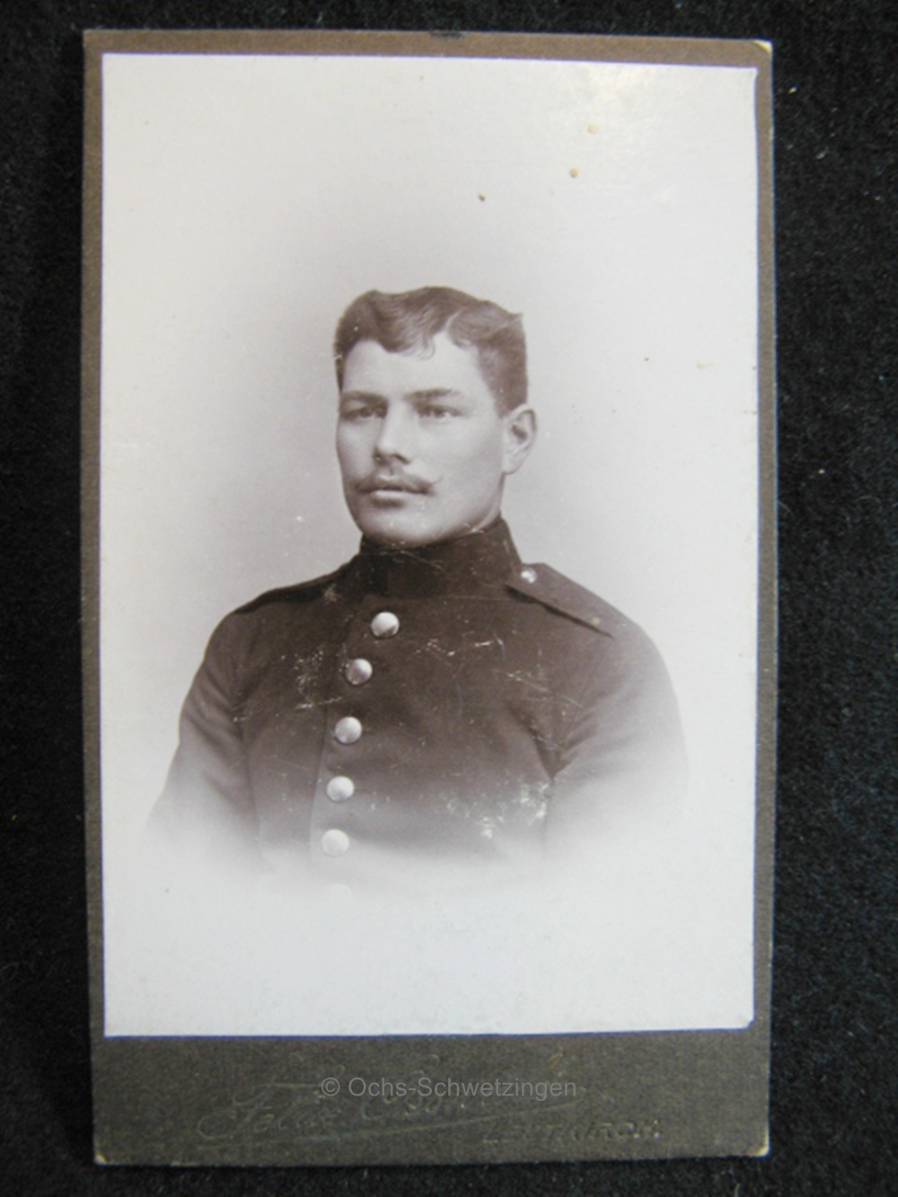 CDV Foto  Uniform  - Original um 1899 (A22)