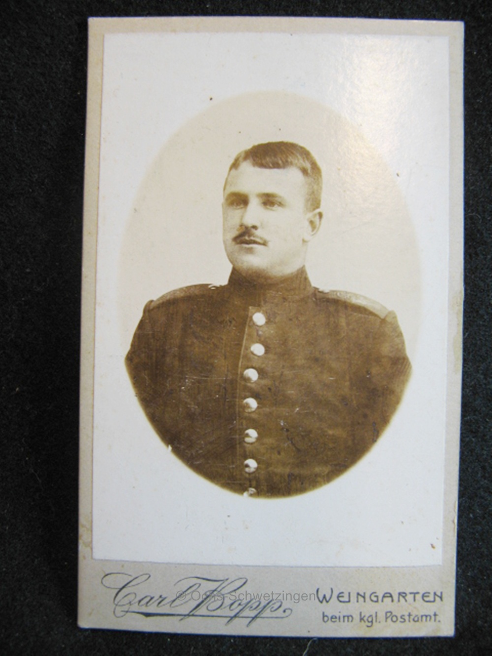 CDV Foto  Uniform  - Original um 1899 (A23)