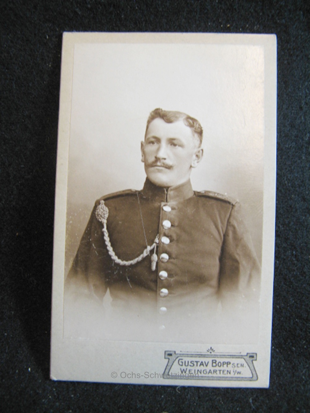 CDV Foto  Uniform  - Original um 1899 (A24)