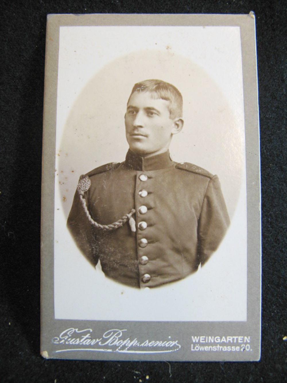 CDV Foto  Uniform  - Original um 1899 (A25)