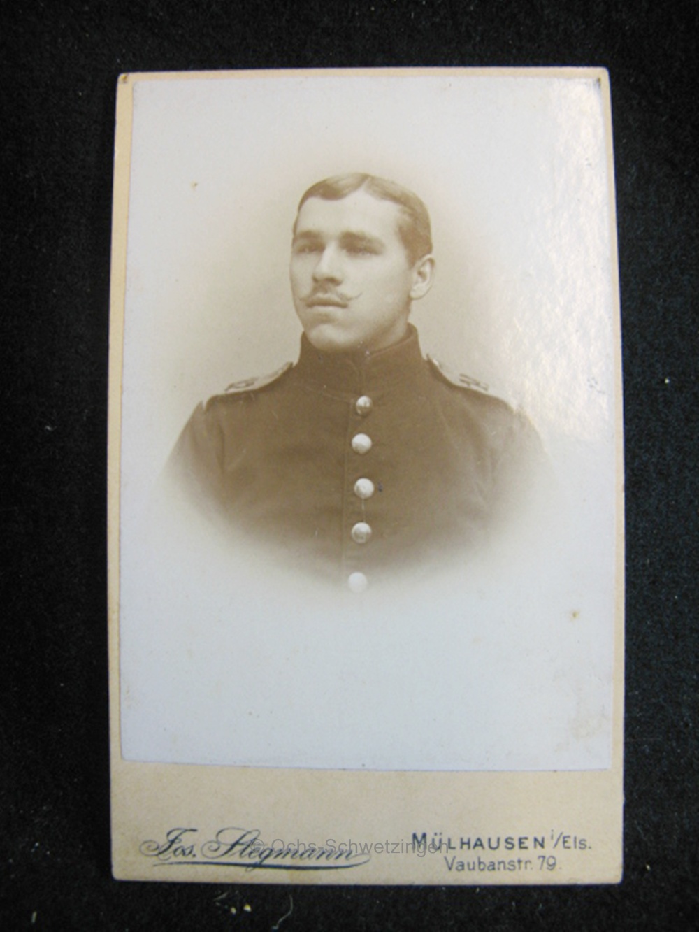 CDV Foto  Uniform  - Original um 1899 (A27)