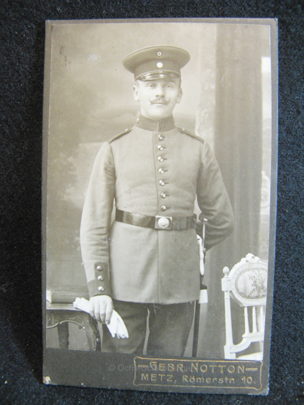 CDV Foto  Uniform  - Original um 1899 (A28)