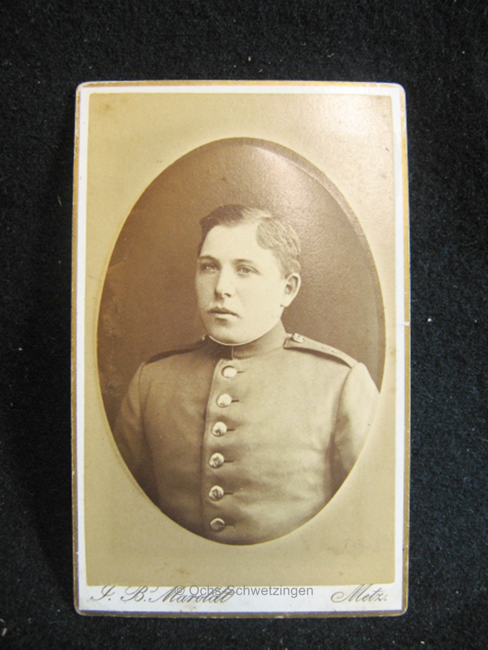 CDV Foto  Uniform  - Original um 1899 (A31)