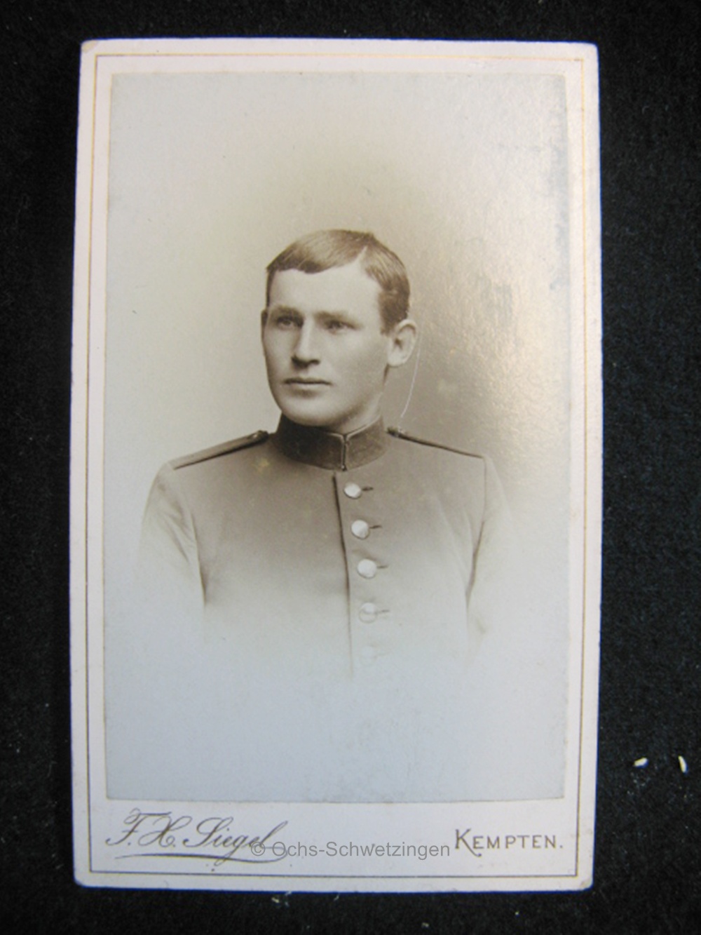 CDV Foto  Uniform  - Original um 1899 (A32)