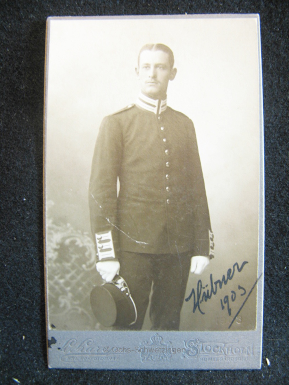 CDV Foto  Uniform  - Original um 1899 (A33)