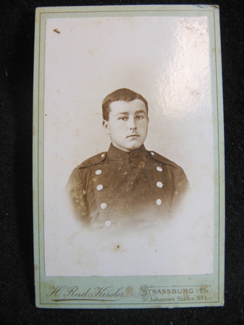 CDV Foto  Uniform  - Original um 1899 (A34)