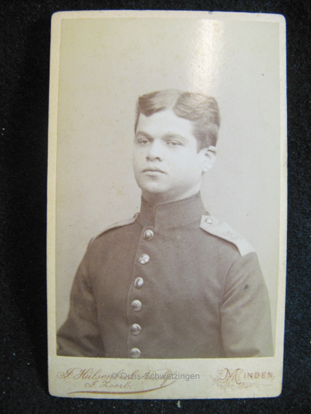 CDV Foto  Uniform  - Original um 1899 (A35)