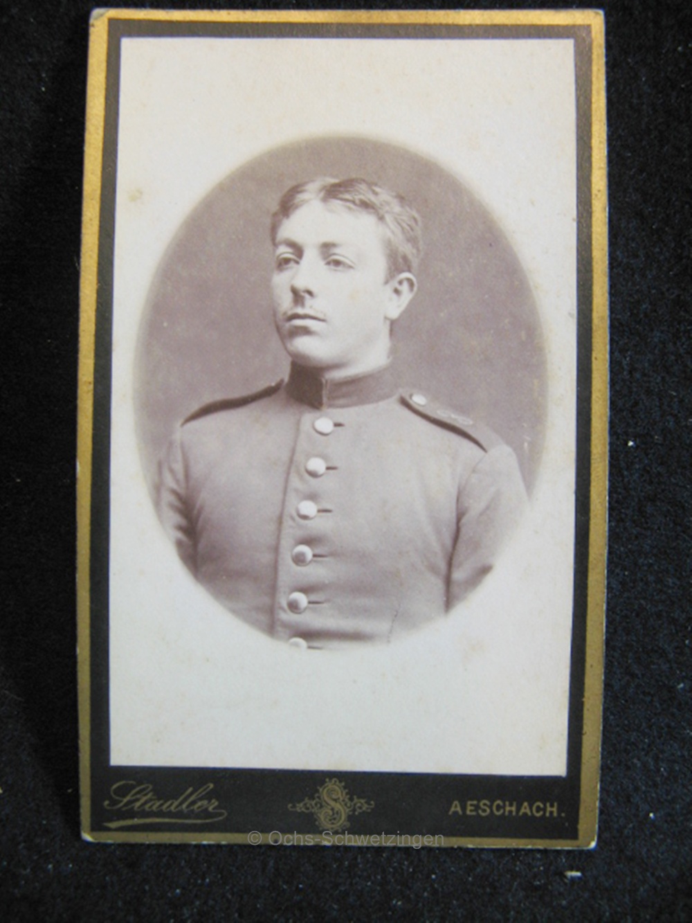 CDV Foto  Uniform  - Original um 1899 (A36)