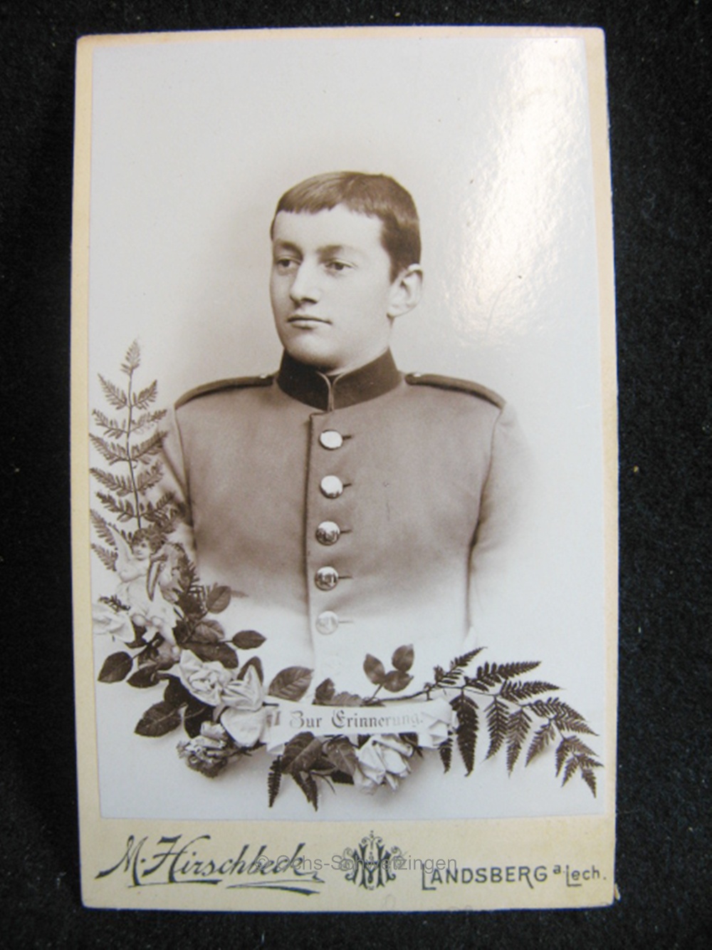 CDV Foto  Uniform  - Original um 1899 (A37)