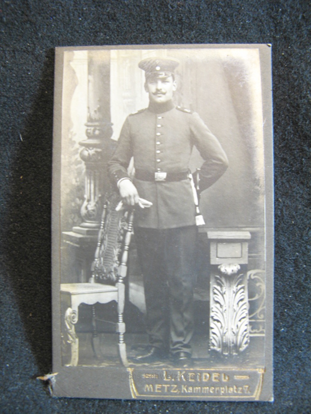 CDV Foto  Uniform  - Original um 1899 (A38)