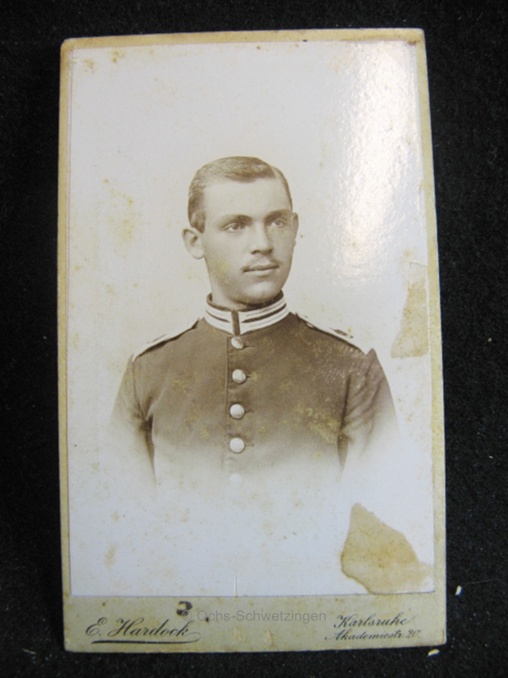 CDV Foto  Uniform  - Original um 1899 (A41)