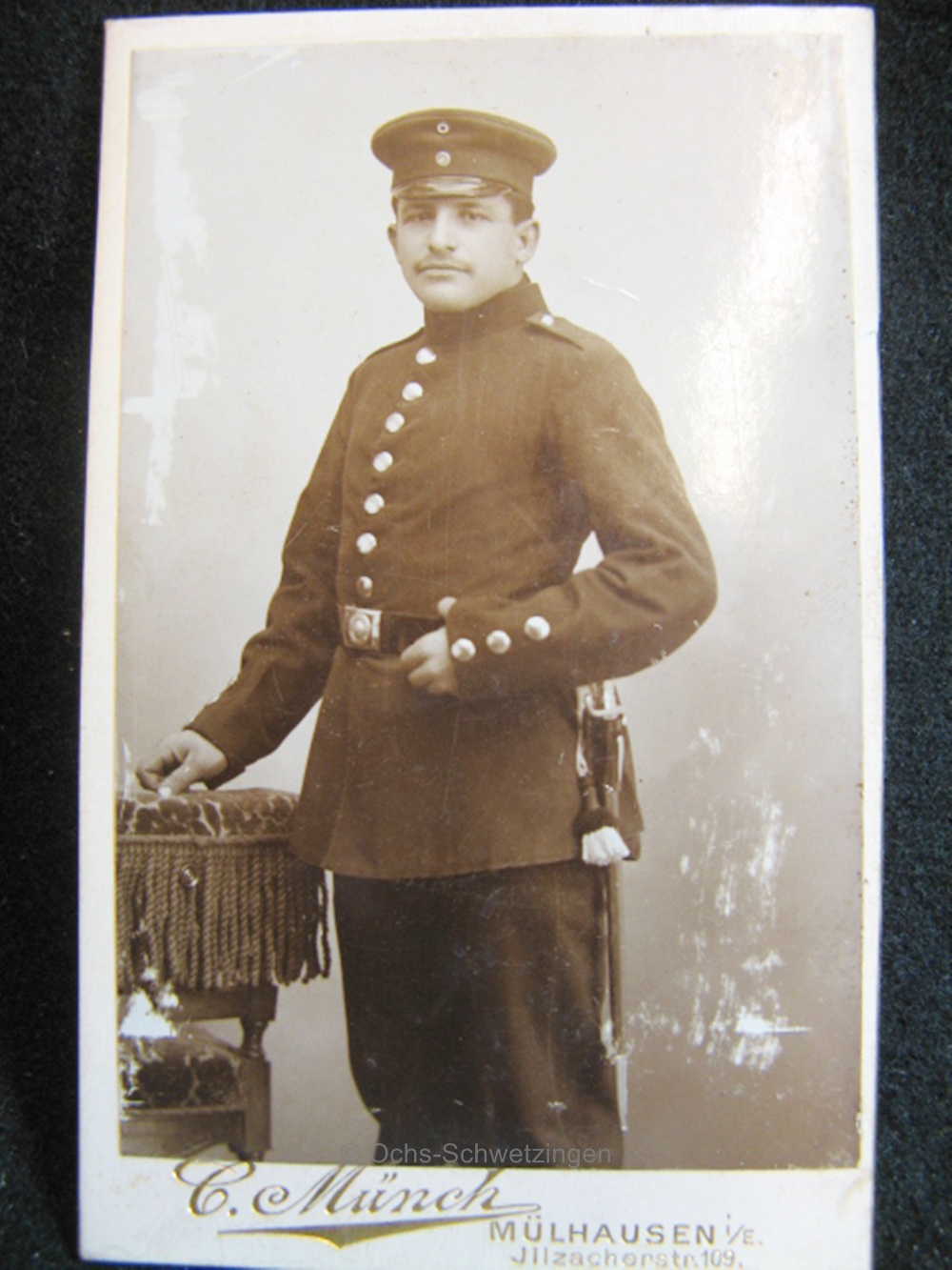 CDV Foto  Uniform  - Original um 1899 (A42)