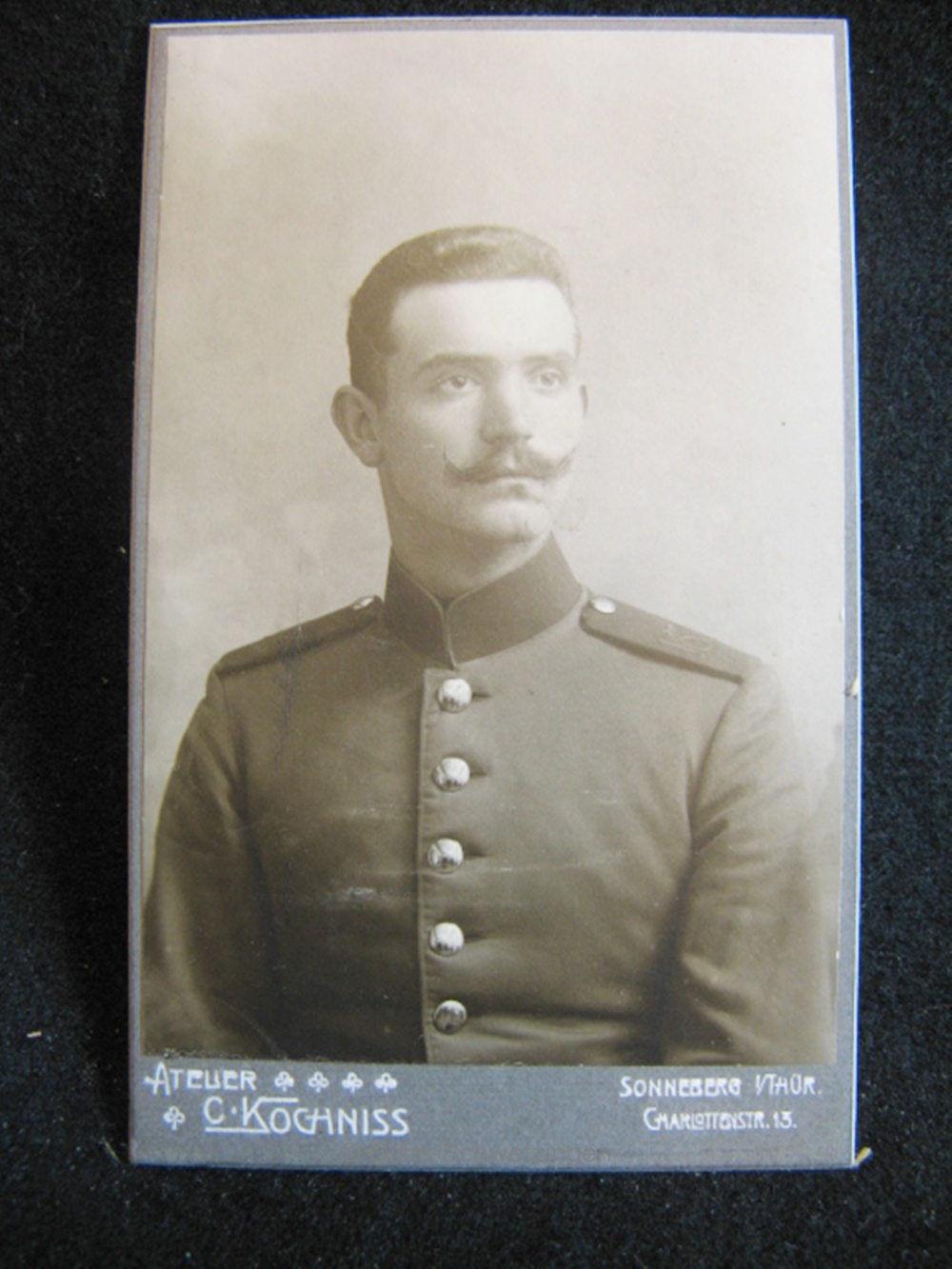 CDV Foto  Uniform  - Original um 1899 (A44)