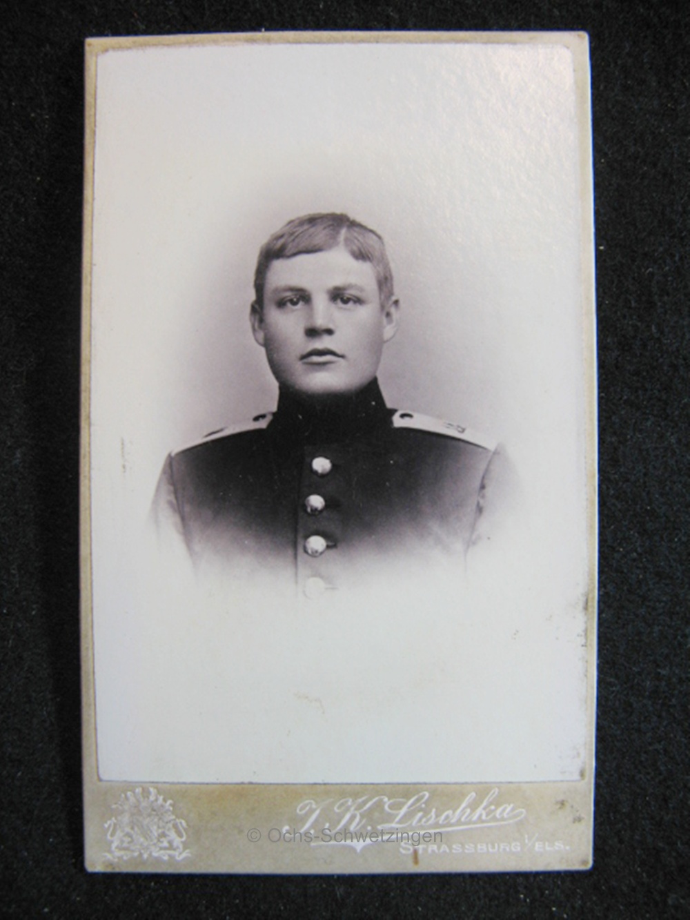 CDV Foto  Uniform  - Original um 1899 (A46)