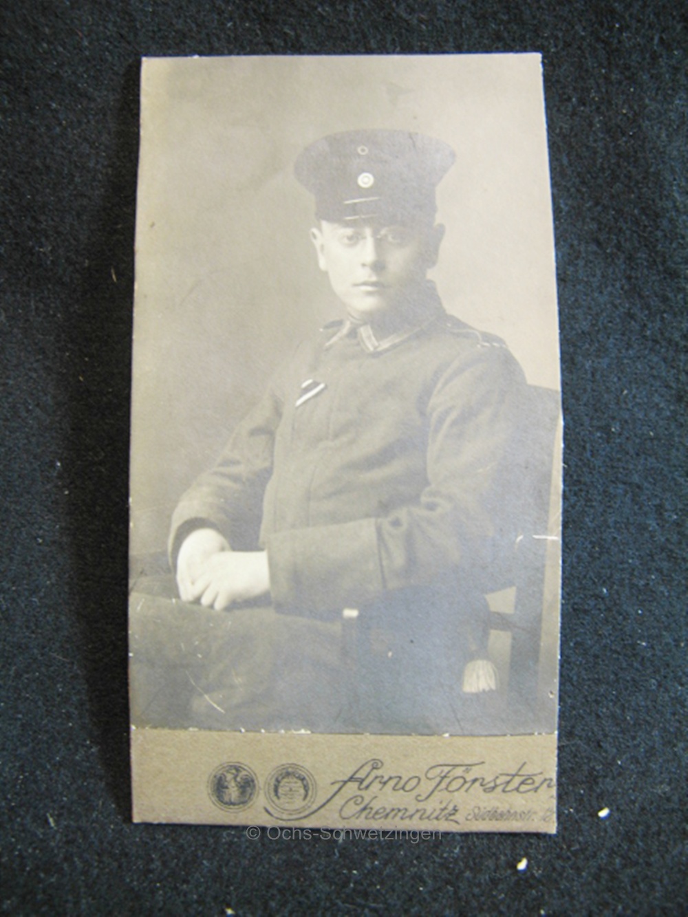 CDV Foto  Uniform  - Original um 1899 (A47)