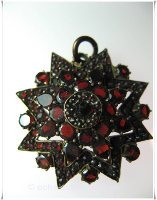 Antikschmuck: Granat - Anhänger um  1896 (7)