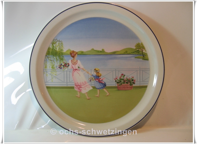 V&B Wandteller "Die Romantischen Jahreszeiten" Frühling