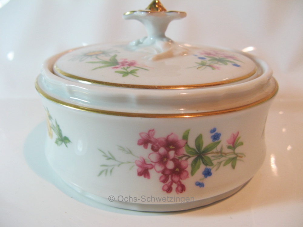 Fein Bayreuth Sophiental: Dose Blütenmotiv - ca 11,5 cm