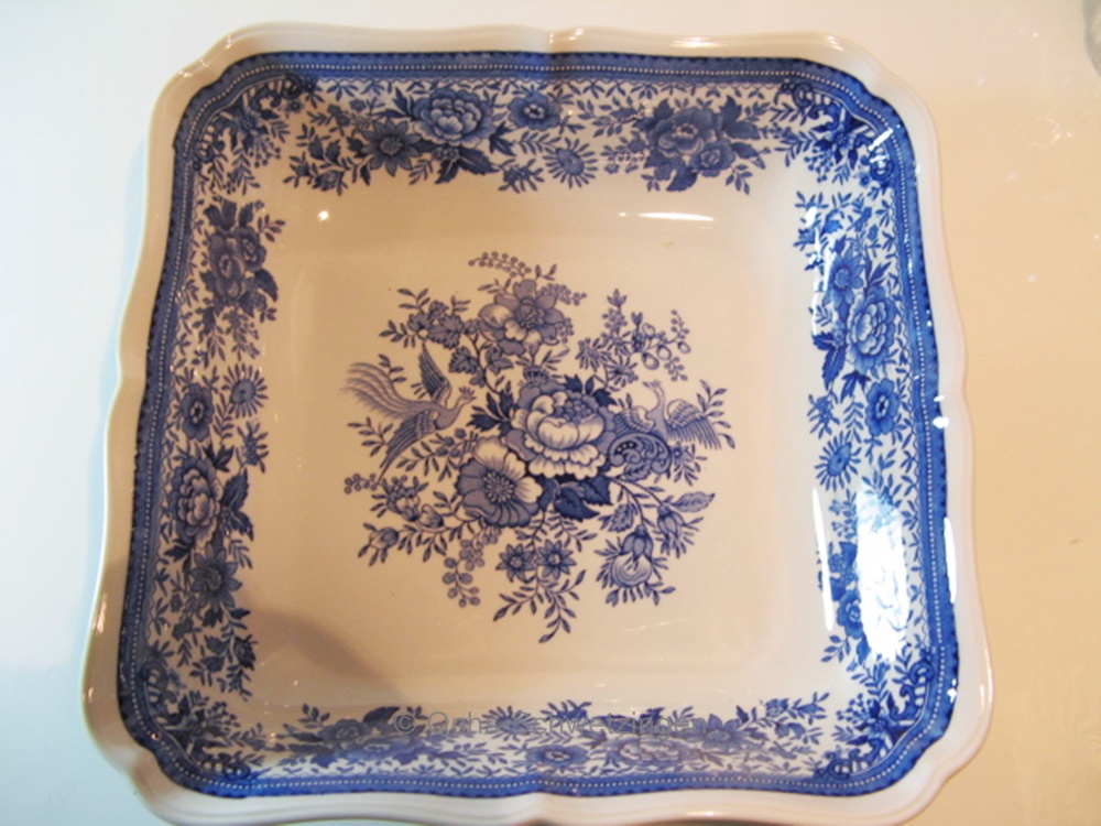Villeroy & Boch Fasan Blau : Schüssel viereck ca. 26 cm