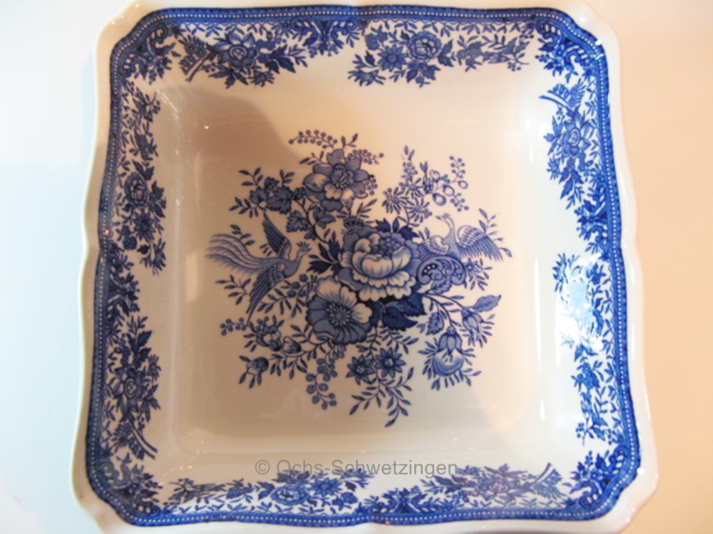 Villeroy & Boch Fasan Blau : Schüssel viereck ca. 22 cm
