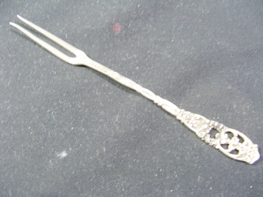 Vorlegegabel um 1890 - 800er Silber - 17,8 Gramm