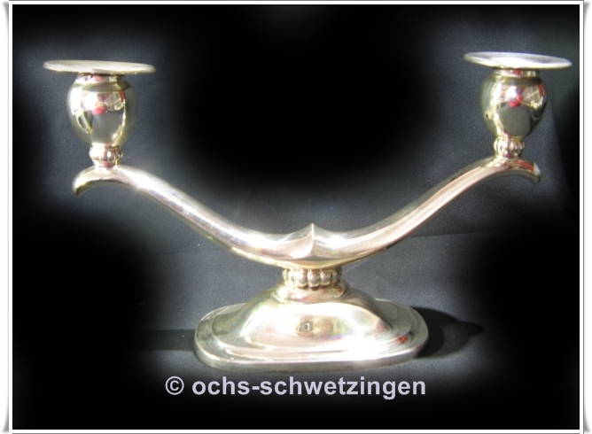 Leuchter Art Deco um 1930 - 835Silber - 230 Gramm