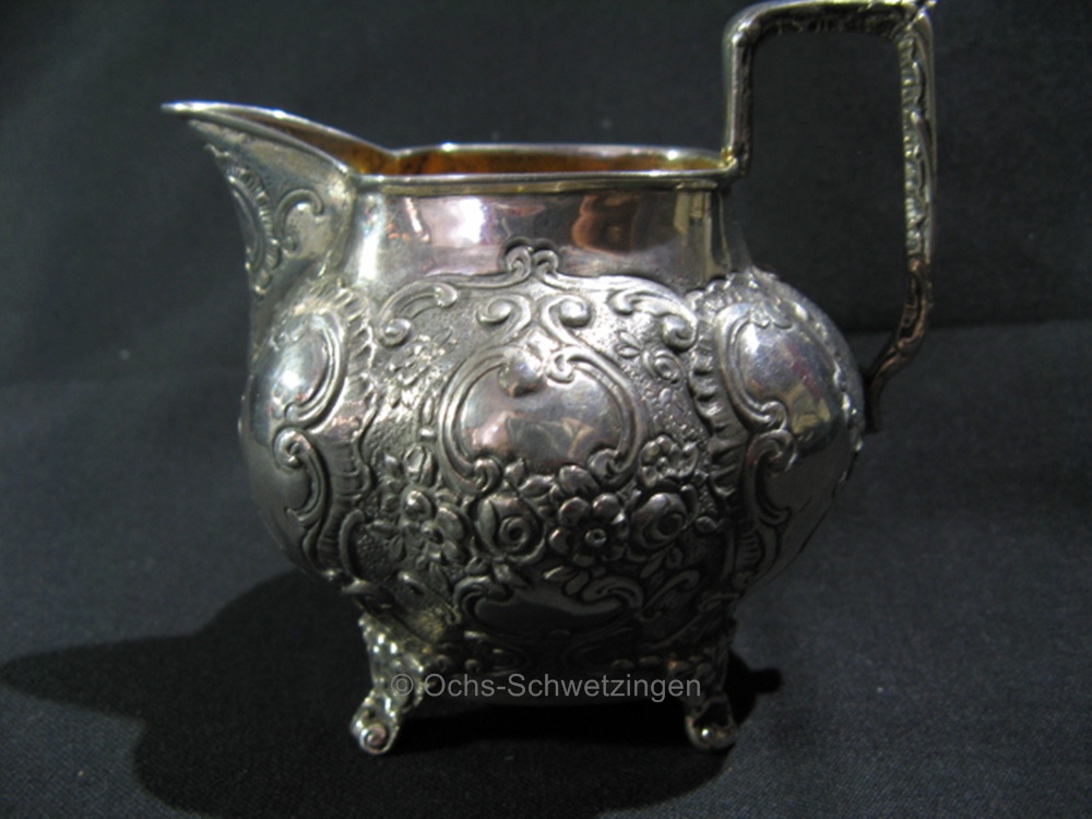 Milch - Kanne um 1900 - 800Silber - 140 Gramm