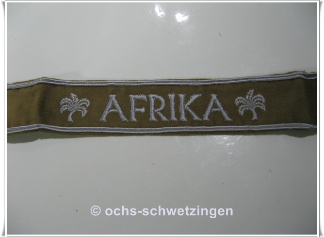 Afrika Ärmelband ORIGINAL - Kamelhaarausführung 2.WW