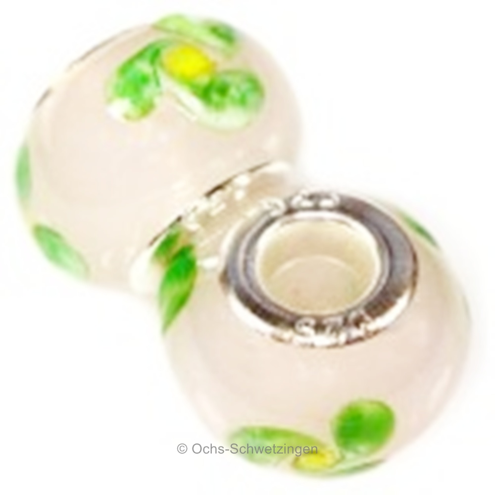 Bead - modular beads - Glas Bead Element - Loch ca.4,5mm (02)