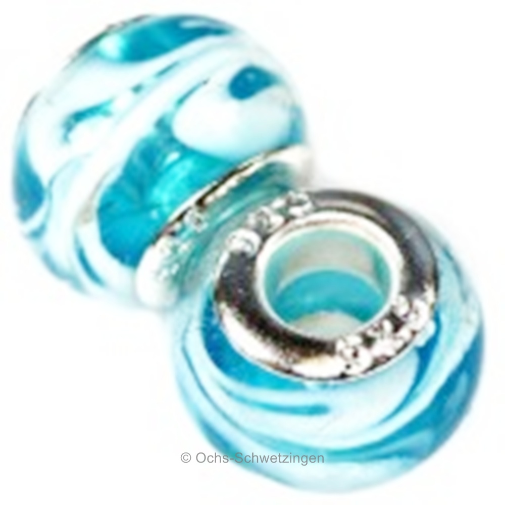 Bead - modular beads - Glas Bead Element - Loch ca.4,5mm (10)