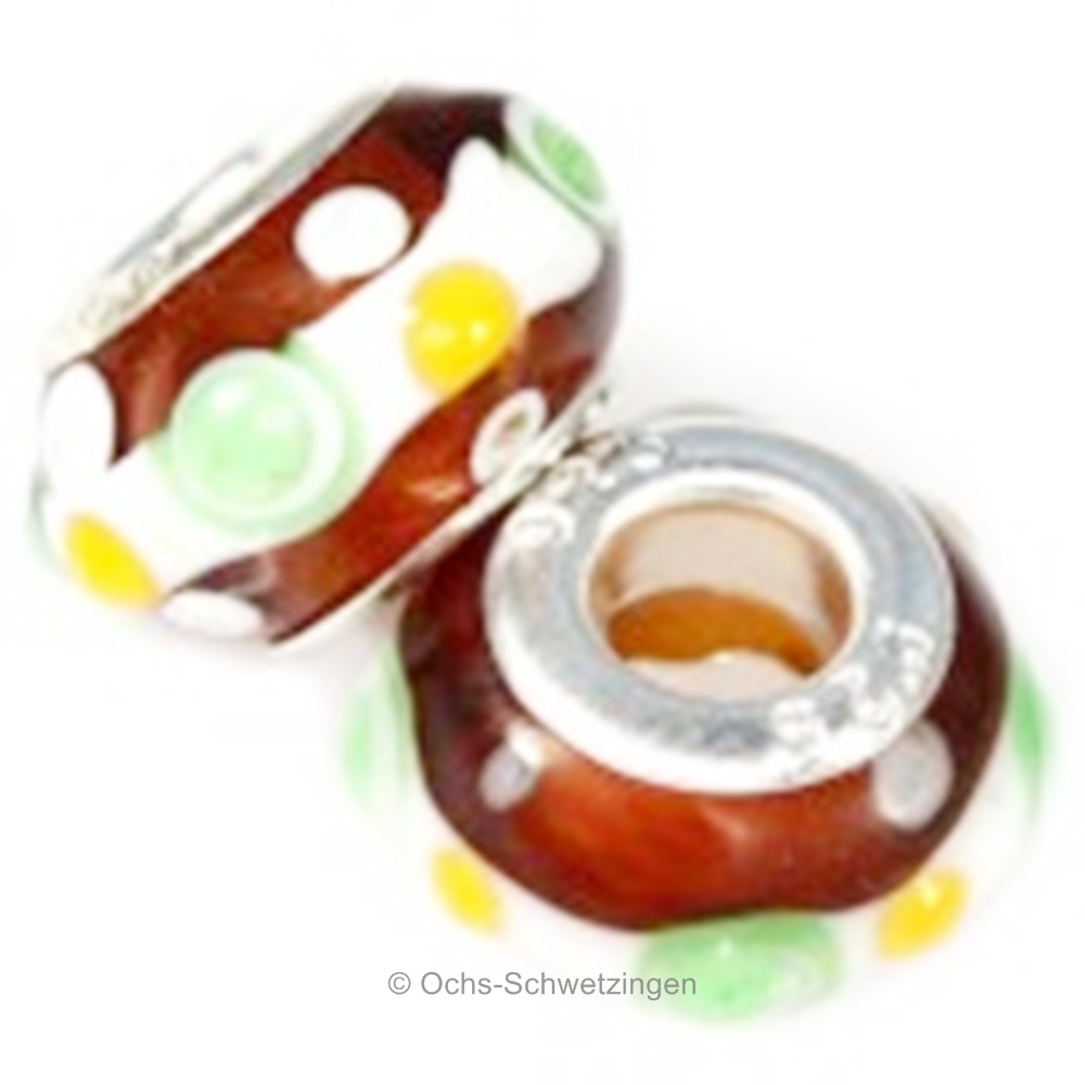 Bead - modular beads - Glas Bead Element - Loch ca.4,5mm (11)