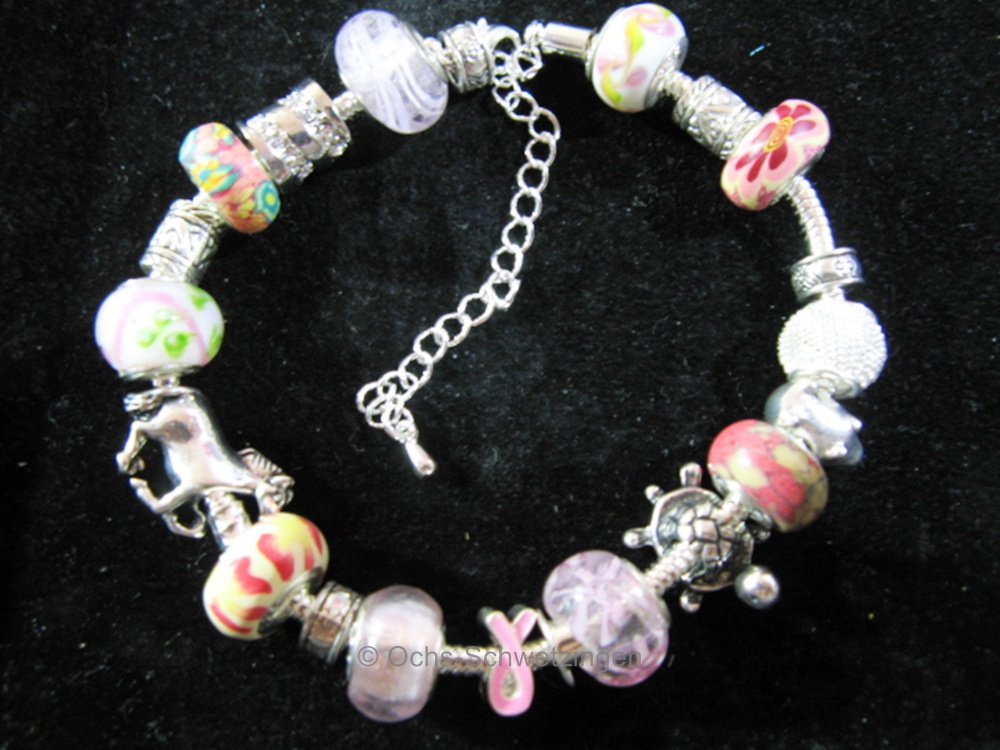 20 Beads - modular bead - Elemente + Spacer - Loch ca.4,5mm (a4)